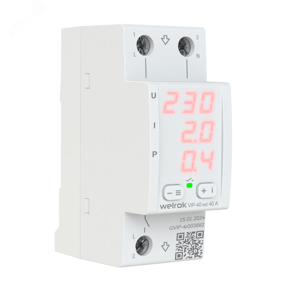 Изображение товара Многофункциональное реле VIP-40 red для защиты оборудования