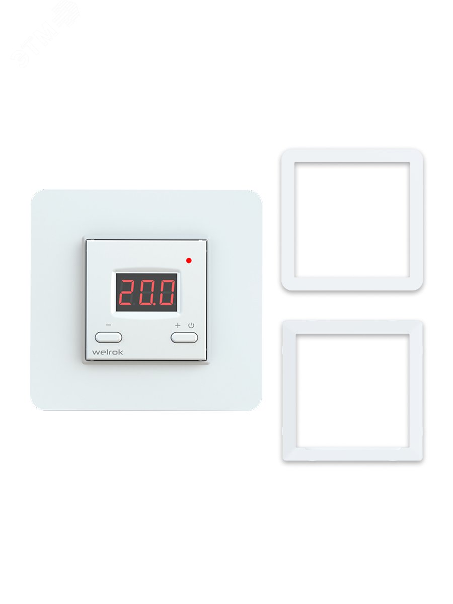 Изображение товара Терморегулятор для обогревателей с датчиком по воздуху белый