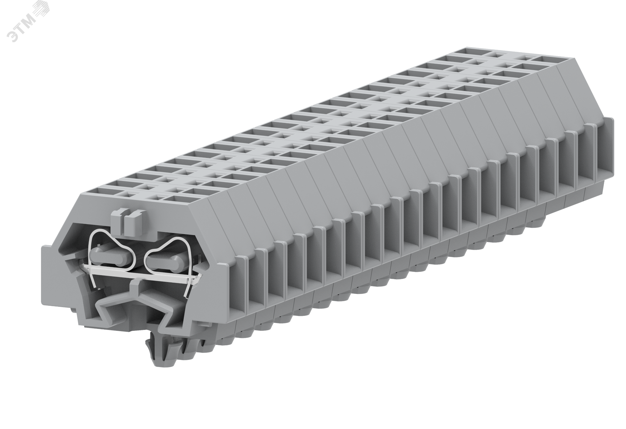 Изображение товара Клемма TB 1-1 с бок. подключ. с защелк. ножками, сечение 1,5 мм. кв., серая (шт)