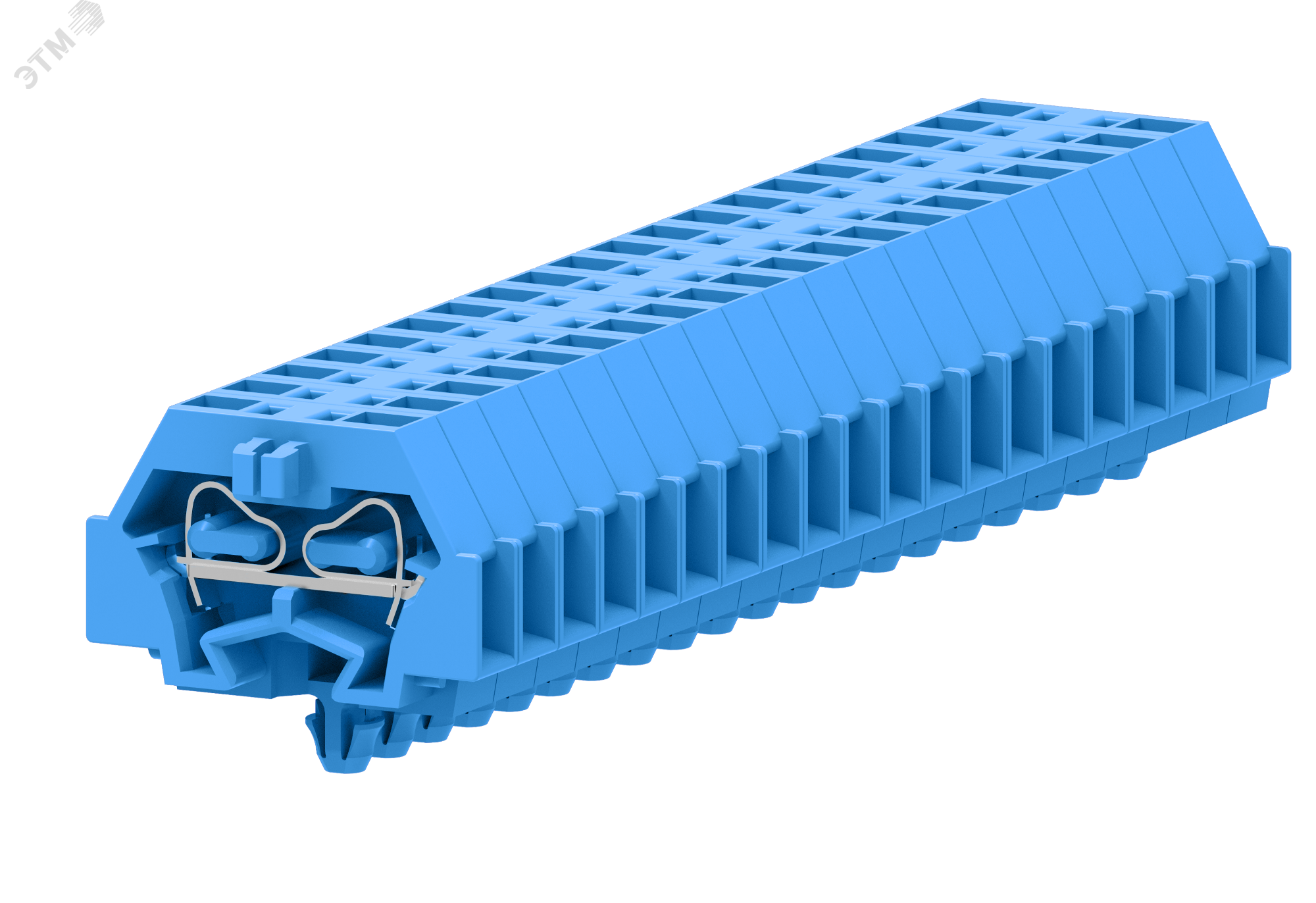 Изображение товара Клемма TB 1-1 с бок. подключ. с защелк. ножками, сечение 1,5 мм. кв., синяя (шт)