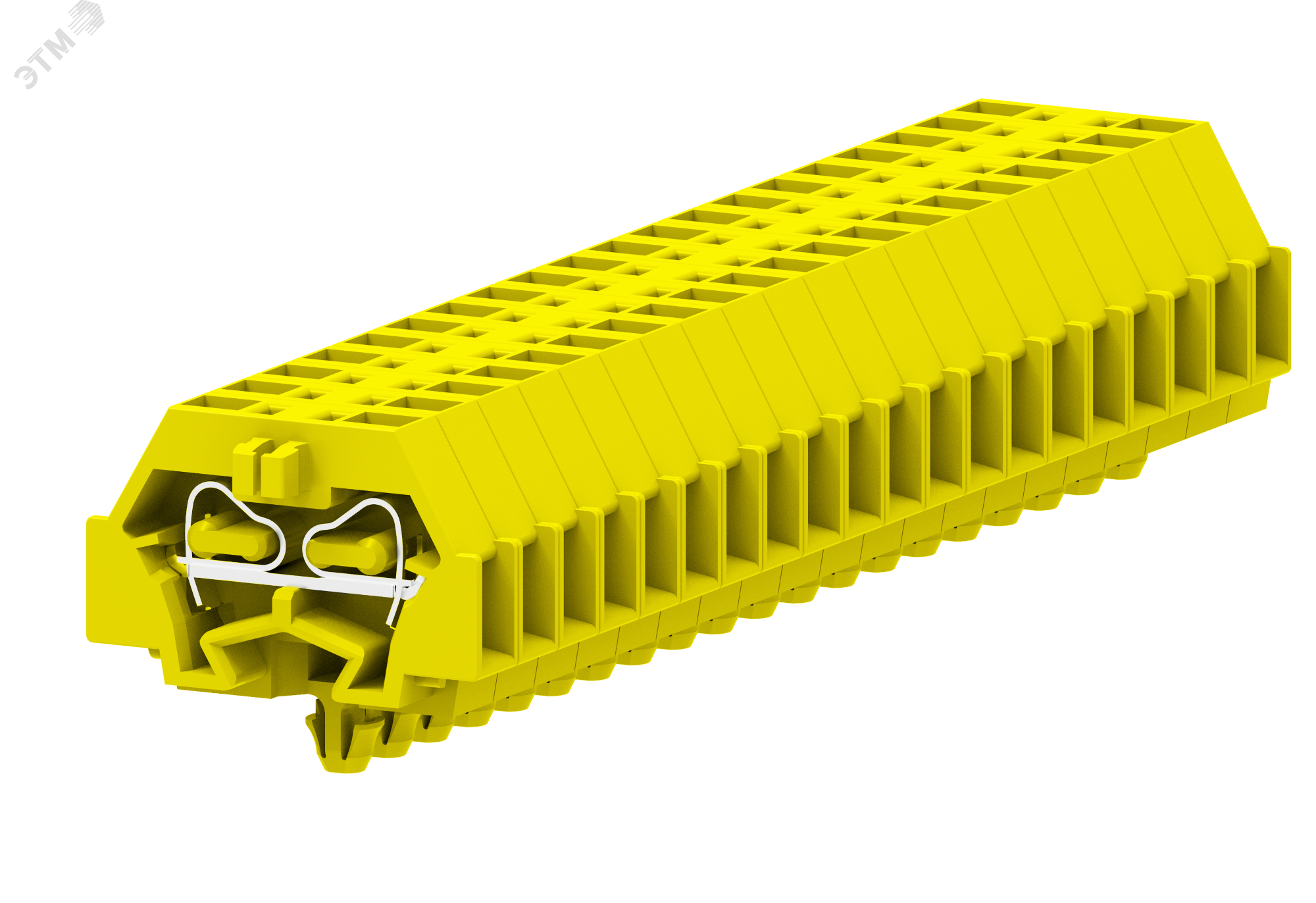 Изображение товара Клемма TB 1-1 с бок. подключ. с защелк. ножками, сечение 1,5 мм. кв., желтая (шт)
