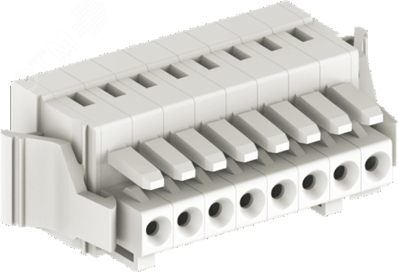 Изображение товара Розетка каб. MCS с защелкой, шаг 3.5мм, 6 конт., бел. (шт)