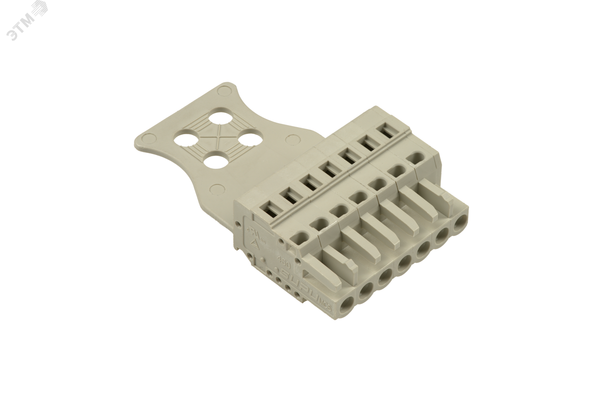 Изображение товара Клемник с кодирующим ключом шаг 5,0 мм, 7 контактов, серый