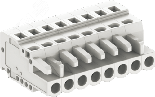 Изображение товара Клеммы для печатных плат SUPU серии MCS 10 контактов серые надежное соединение