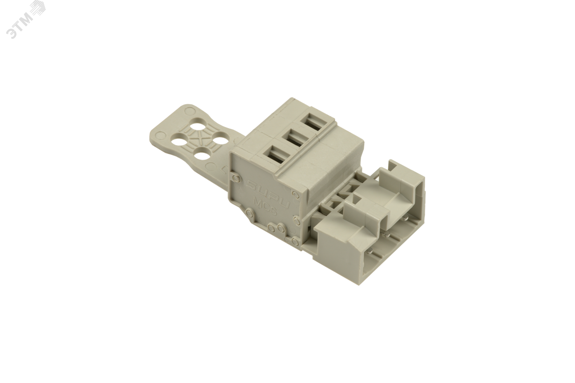 Изображение товара Клемма печатных плат SUPU MCS 3 контакта, шаг 5 мм, IP20, серый