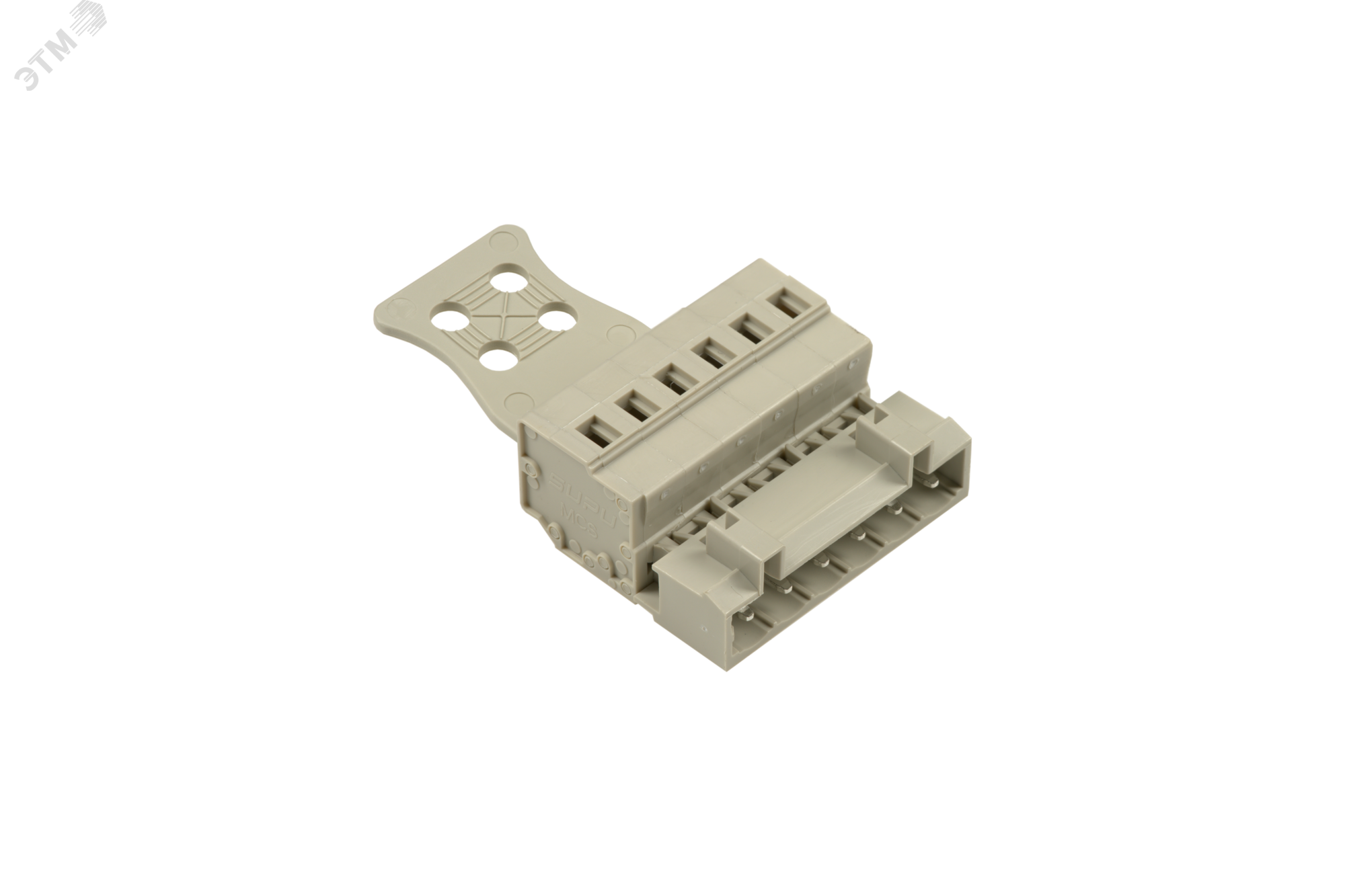 Изображение товара Вилка кабеля MCS с пластиной разгрузки натяжения, 6 контактов, серый