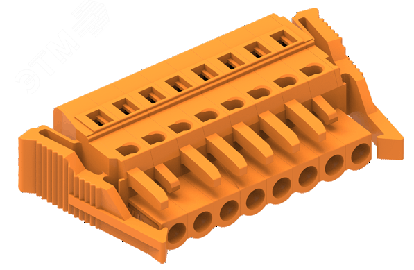 Изображение товара Клемма кабельная MCS с защелкой 24 контакта оранжевая