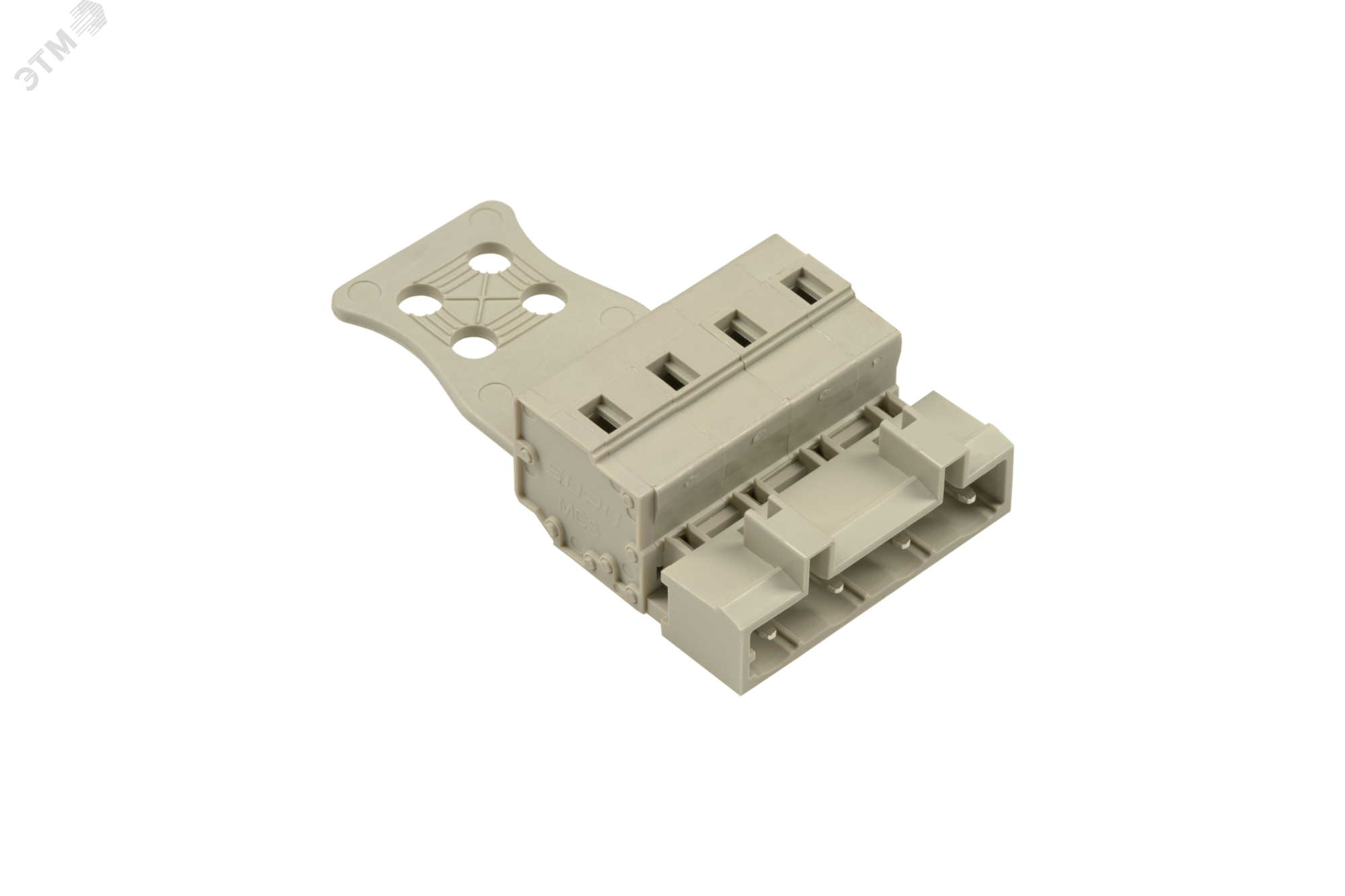 Изображение товара Клемма кабельная MCS с пластиной разгрузки натяжения 4 контакта 7.5 мм серый SUPU