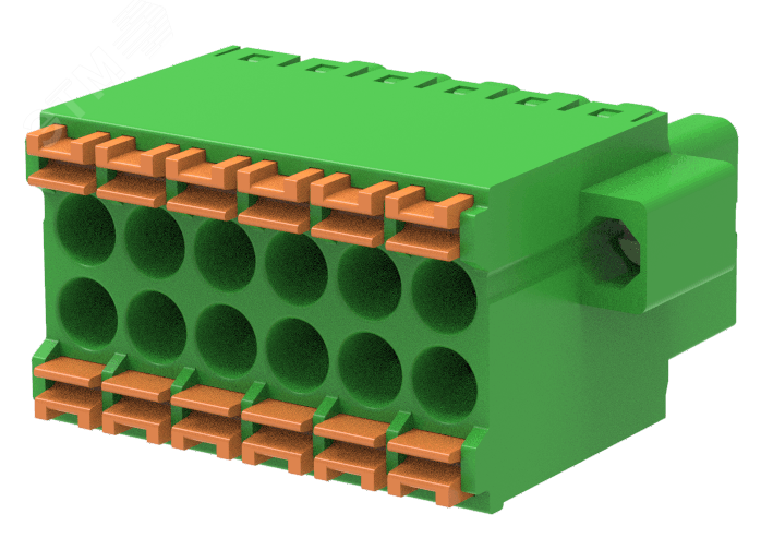 Изображение товара Клемма МС пружинного зажима 3.5 мм с 8 контактами