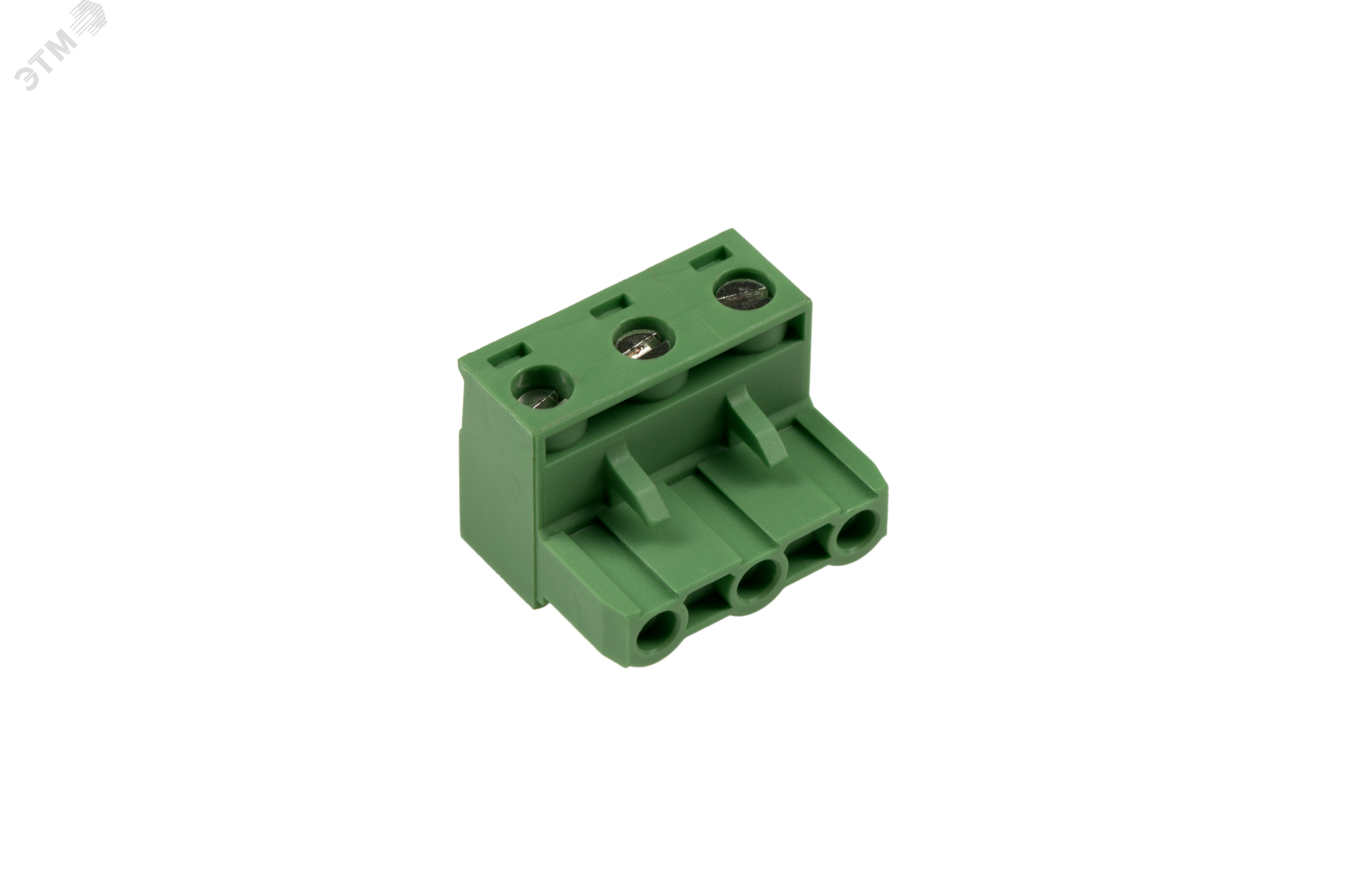 Изображение товара Клеммник винтовой на плату 3 контакта 7.62 мм