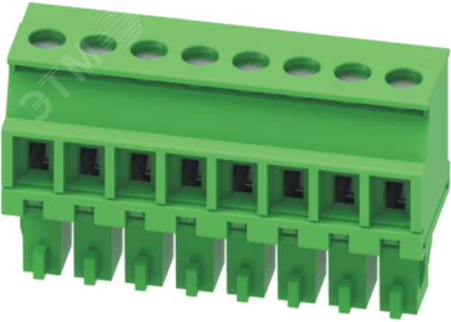 Изображение товара Разъём гнездовой MC, шаг 3.81мм,2 конт., зел. (шт)