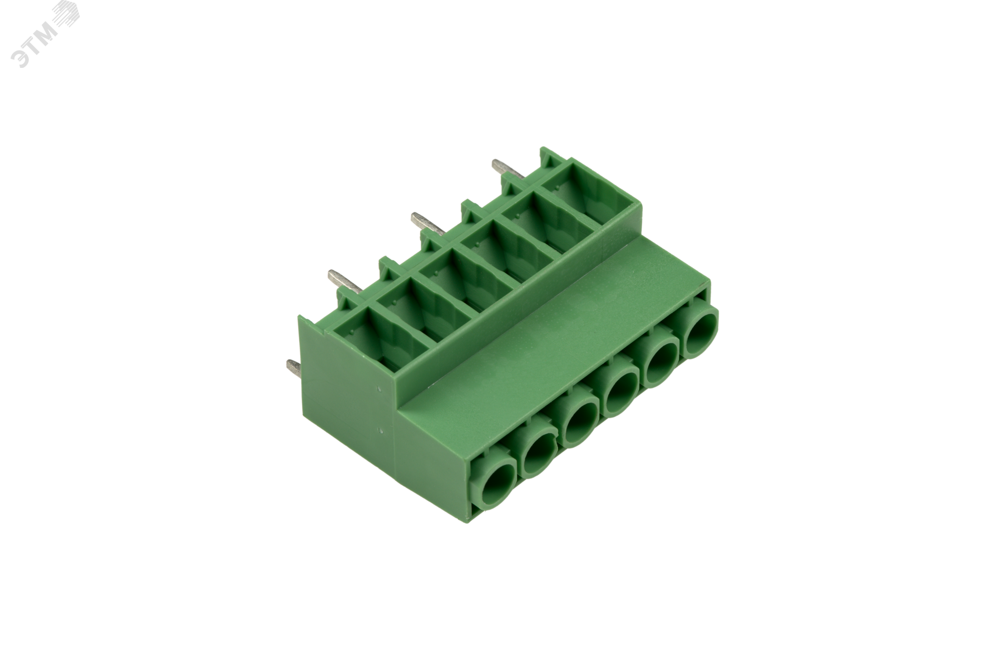 Изображение товара Клемма МС для печатных плат SUPU 6 контактов зеленая