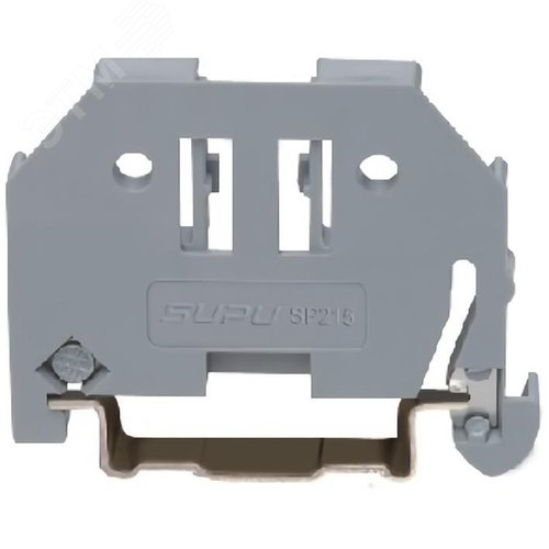 Изображение товара Стопор оконечный DIN35 зажимной, с доп. безвинтовым креплением (шт)