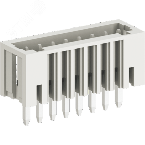 Изображение товара Клемник гнездовой, шаг 2,5мм , 12 контактов, светло серый (шт)