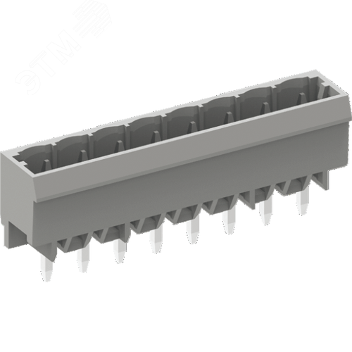 Изображение товара Клемник гнездовой, шаг 5,0мм , 12 контактов, серый (шт)