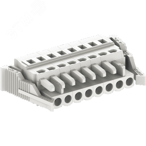 Изображение товара Клемник с кодирующим ключом шаг 5,0мм , 05 контактов с защёлкой, светло серый (шт)