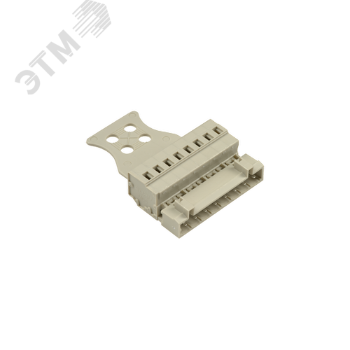 Изображение товара Клеммник штекерный с кодирующим ключом шаг 5,0мм , 08 контактов, с пластиной разгрузки натяжения, светло серый (шт)