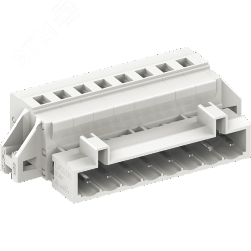 Изображение товара Клеммник штекерный с кодирующим ключом шаг 5,0мм , 20 контактов, крепёжный фланец, светло серый (шт)