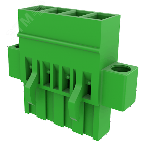 Изображение товара Клеммник винтовой на плату 5.08мм,08 контактов с фланцевым креплением (шт)