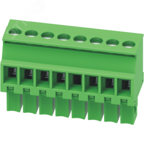 Изображение товара Клеммник винтовой на плату 3.5мм,06 контактов с фланцевым креплением, обратного типа (шт)