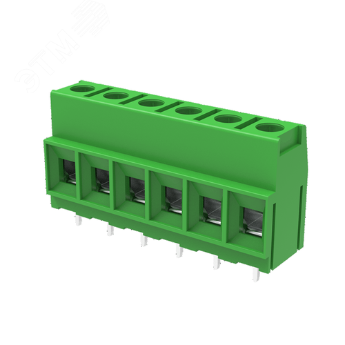Изображение товара Клеммник винтовой на плату 10.16мм,02 контактов (под пайку) (шт)