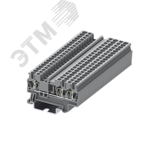 Изображение товара Клемма TC 1-2 пружинная, сечение 2,5 мм. кв., серая (шт)