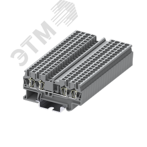 Изображение товара Клемма TC 2-2 пружинная, сечение 2,5 мм. кв., серая (шт)