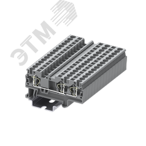 Изображение товара Клемма TC 1-2 пружинная, сечение 4 мм. кв., серая (шт)