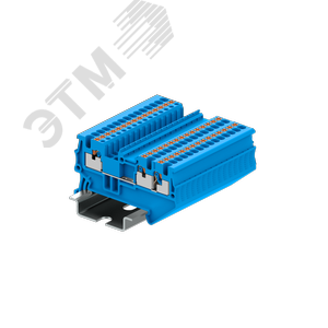 Изображение товара Клемма TP 1-2 проходная Push-in, сечение 1,5 мм. кв., синяя (шт)