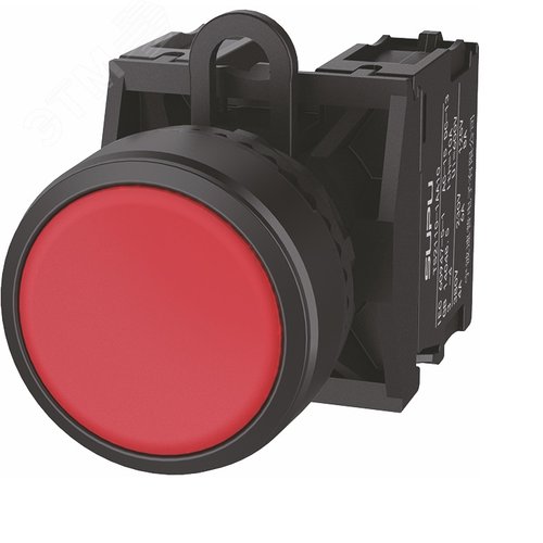 Изображение товара Головка кнопки TS2, плоская, с фиксацией, крас (шт)