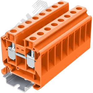 Изображение товара Клемма TU 1-1 винтовая сечение 16 мм. кв., оранжевая (шт)