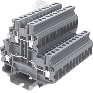 Изображение товара Клемма TU 2-уровневая винтовая, сечение 4 мм. кв., серая (шт)