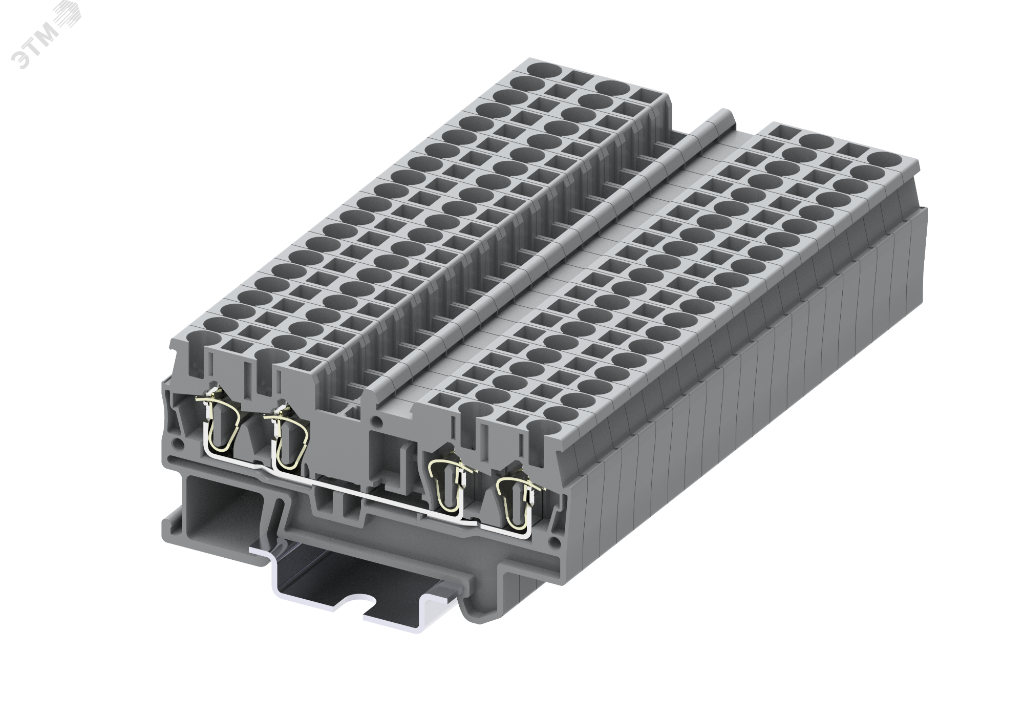 Изображение товара Клемма TC 2-2 пружинная, 0,2-2,5 мм², серый Изображение товара Клемма TC 2-2 пружинная, 0,2-2,5 мм², серый