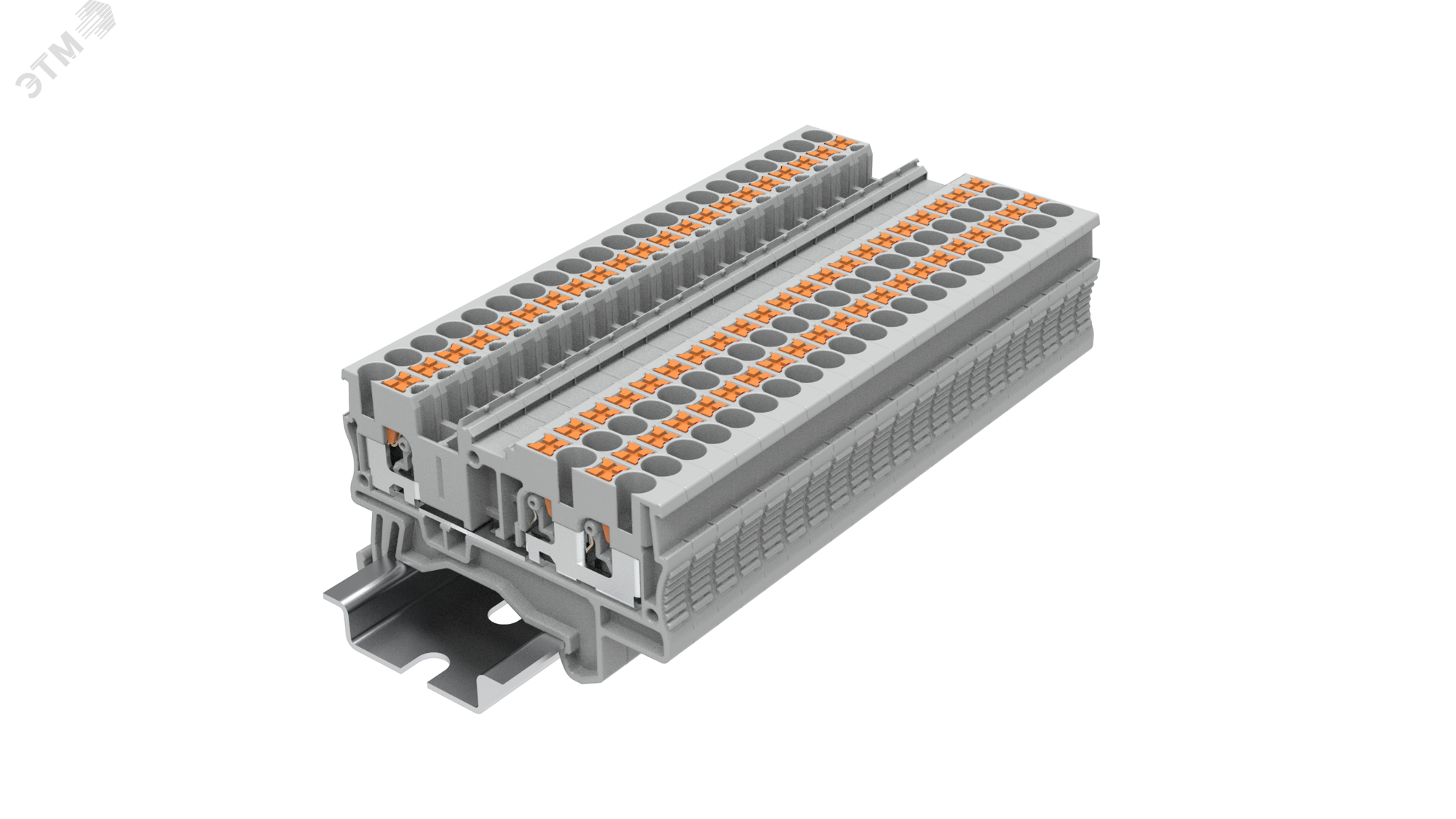 Изображение товара Клемма TP 1-2 проходная Push-in, сечение 2,5 мм. кв., серая (шт)