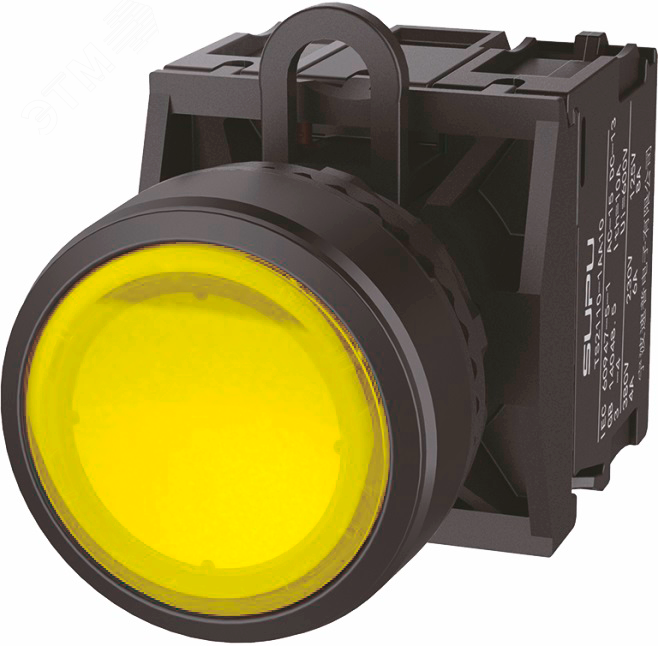 Изображение товара Кнопка TS2 SUPU TS2011-0AL30, 600 В, IP67, желтая подсветка Изображение товара Кнопка TS2 SUPU TS2011-0AL30, 600 В, IP67, желтая подсветка