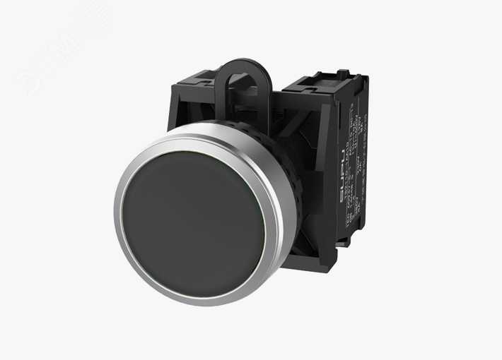 Изображение товара Головка кнопки TS2, плоская с метал. кольцом, с фиксацией, черн (шт) Изображение товара Головка кнопки TS2, плоская с метал. кольцом, с фиксацией, черн (шт)