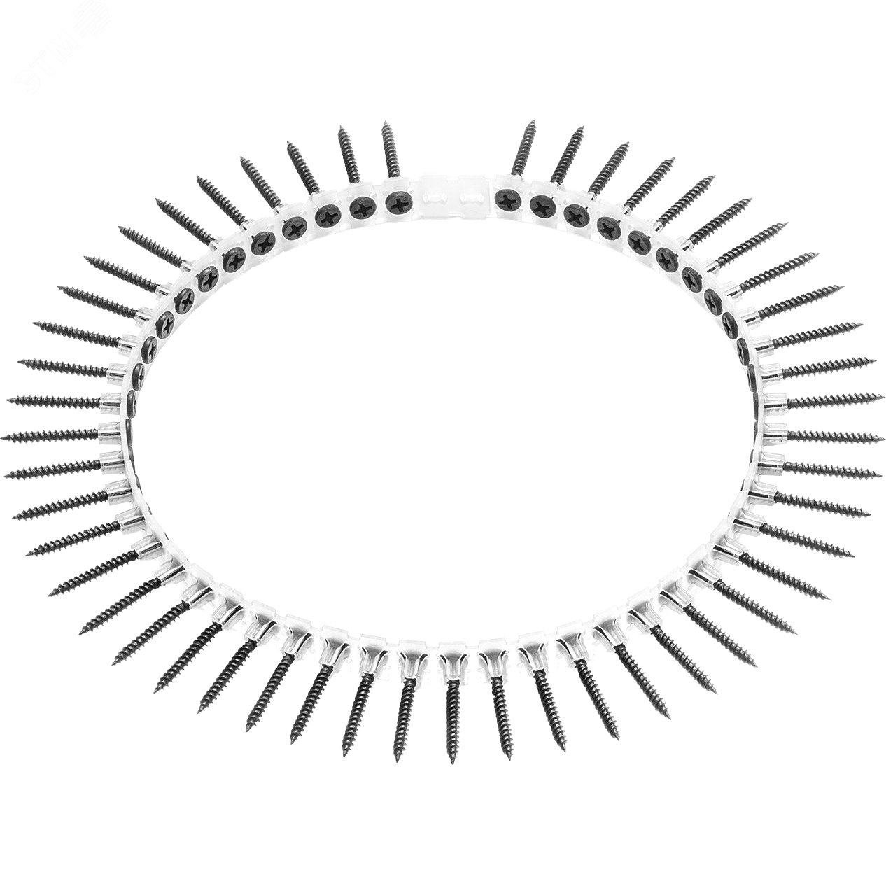 Изображение товара Саморезы в ленте ГВЛ металл дерево 3.9х35 мм 1000 шт упакованные