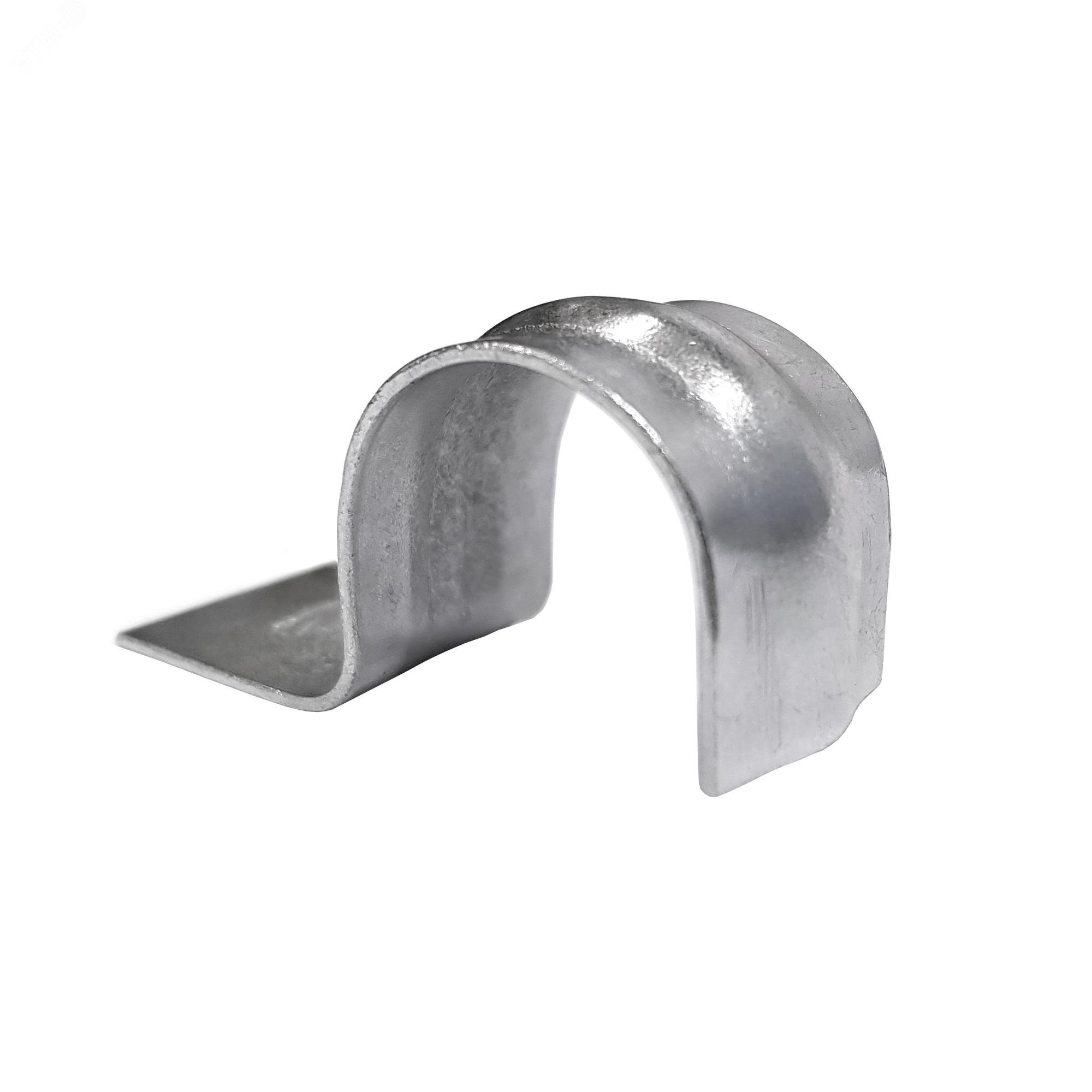 Изображение товара Металлическая скоба для крепления труб 16-17 мм оцинкованная 100 шт