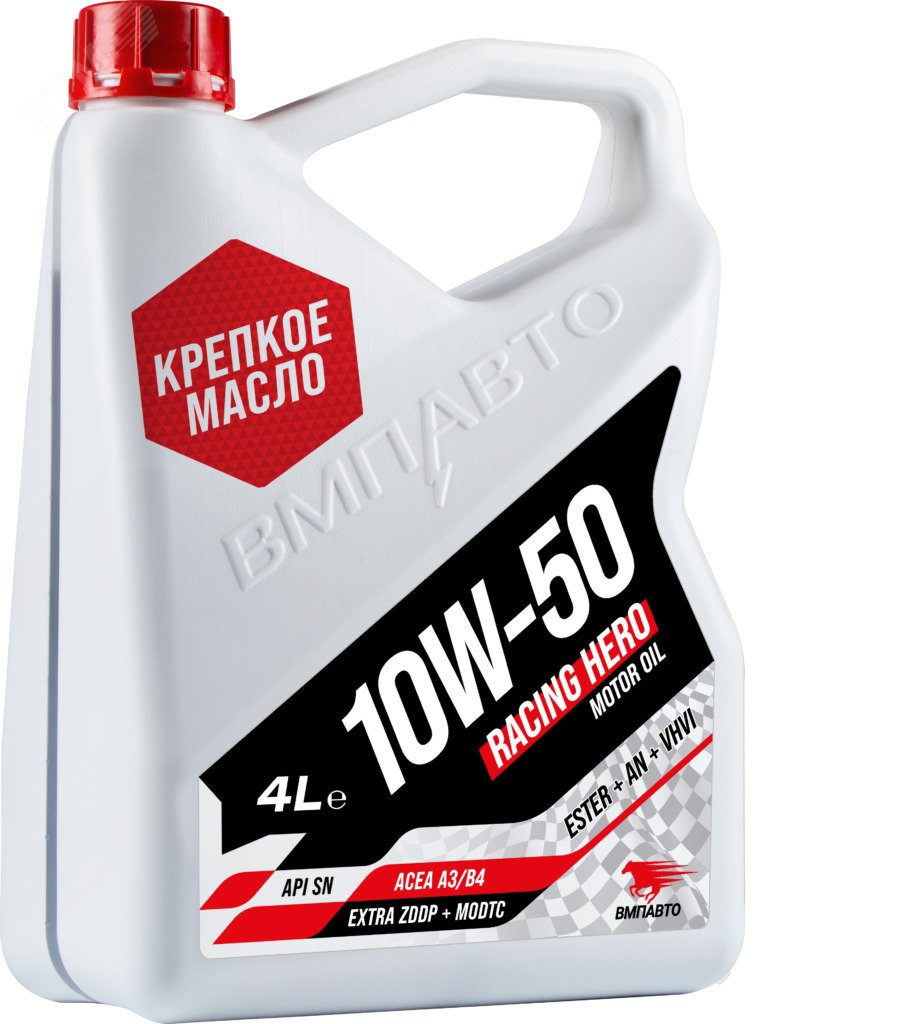 Изображение товара Масло моторное ВМПАВТО Racing 10w50 синт. (A3/B4, SN/CF), канистра 4л. (шт)