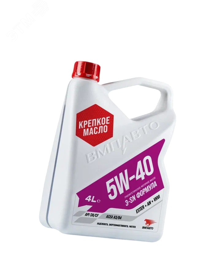 Изображение товара Масло моторное ВМПАВТО 3-SN 5W-40 синтетическое 4л