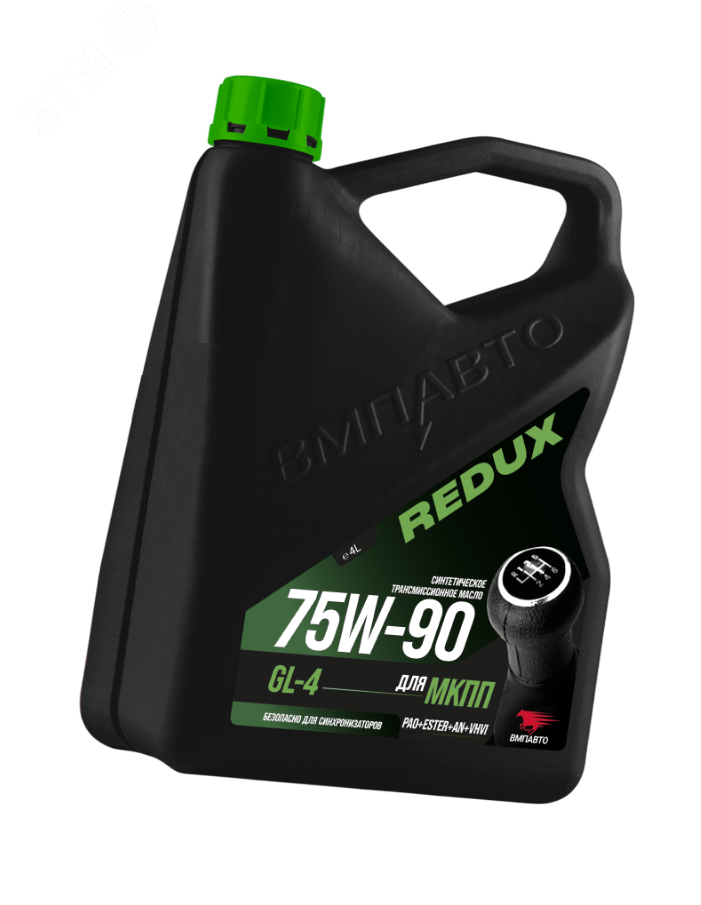 Изображение товара Масло трансмиссионное ВМПАВТО REDUX 75w-90 GL-4, канистра 4л (шт)