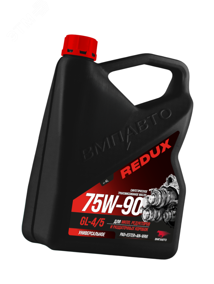 Изображение товара Масло трансмиссионное ВМПАВТО REDUX 75w-90 GL-4/5, канистра 4л