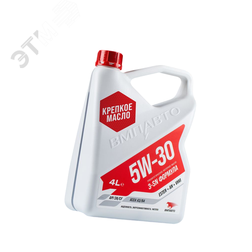Изображение товара Масло моторное ВМПАВТО 3-SN 5w30 синт. (A3/B4, SN/CF), канистра 4л. (шт)