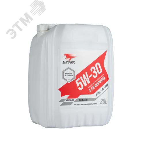 Изображение товара Масло моторное ВМПАВТО 3-SN 5w30 синт. (A3/B4, SN/CF), канистра 20л. (шт)