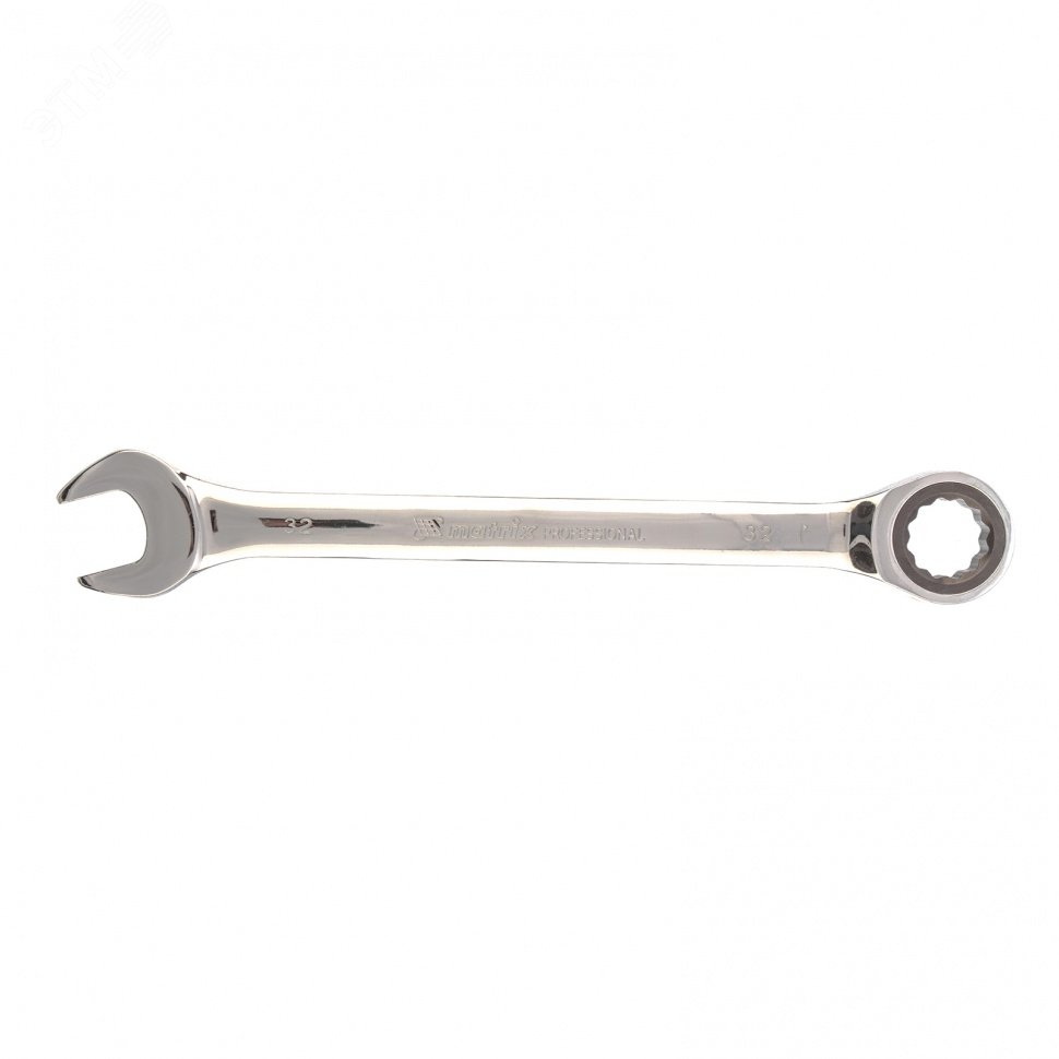 Изображение товара Ключ комбинированный трещоточный Matrix 14818, 32мм, CrV, зеркальный хром