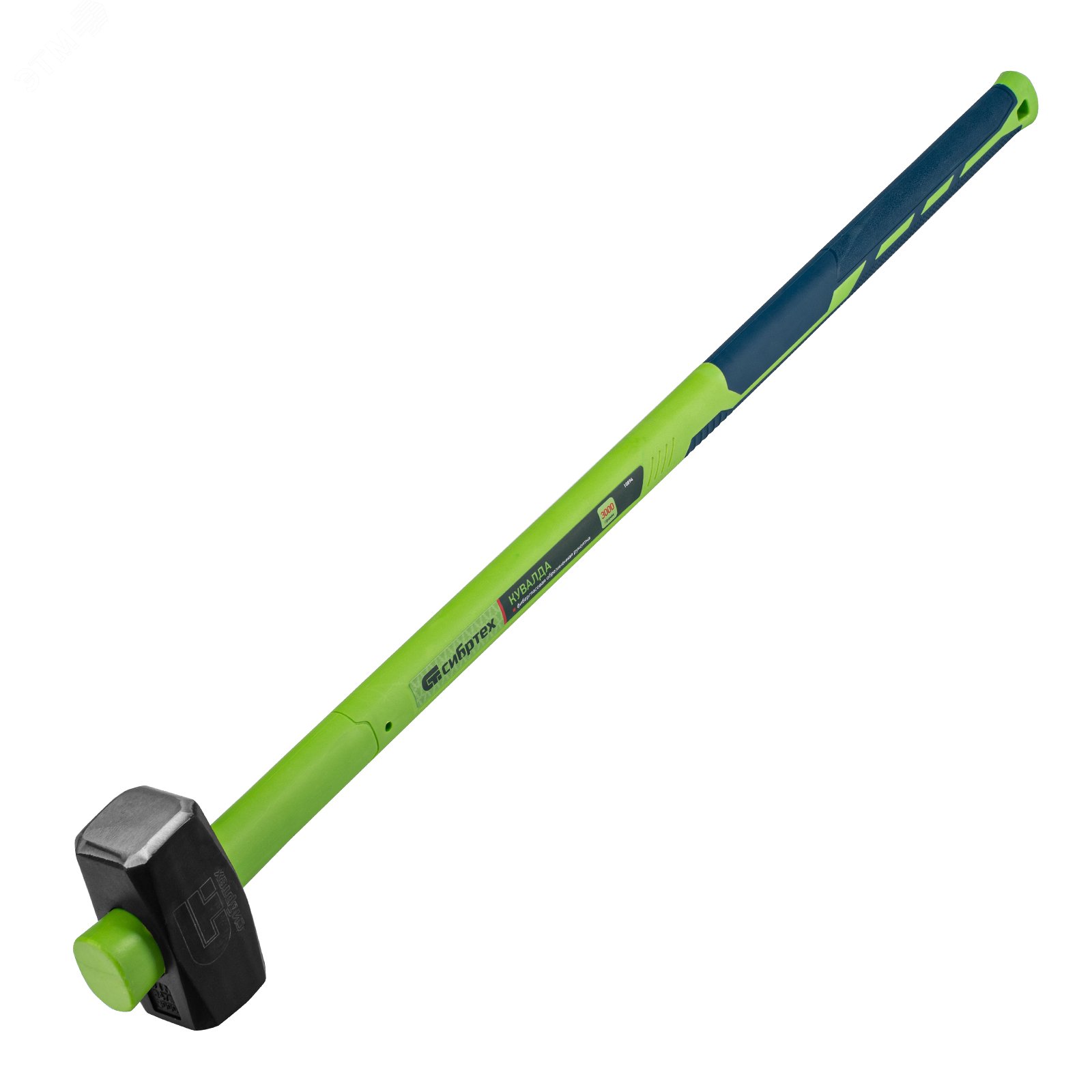 Изображение товара Кувалда, 3000 г, фибергласовая обрезиненная рукоятка (шт)