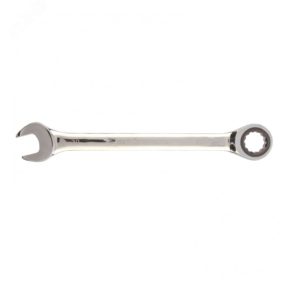 Изображение товара Ключ комбинированный трещоточный Matrix 14817 30 мм CrV зеркальный хром