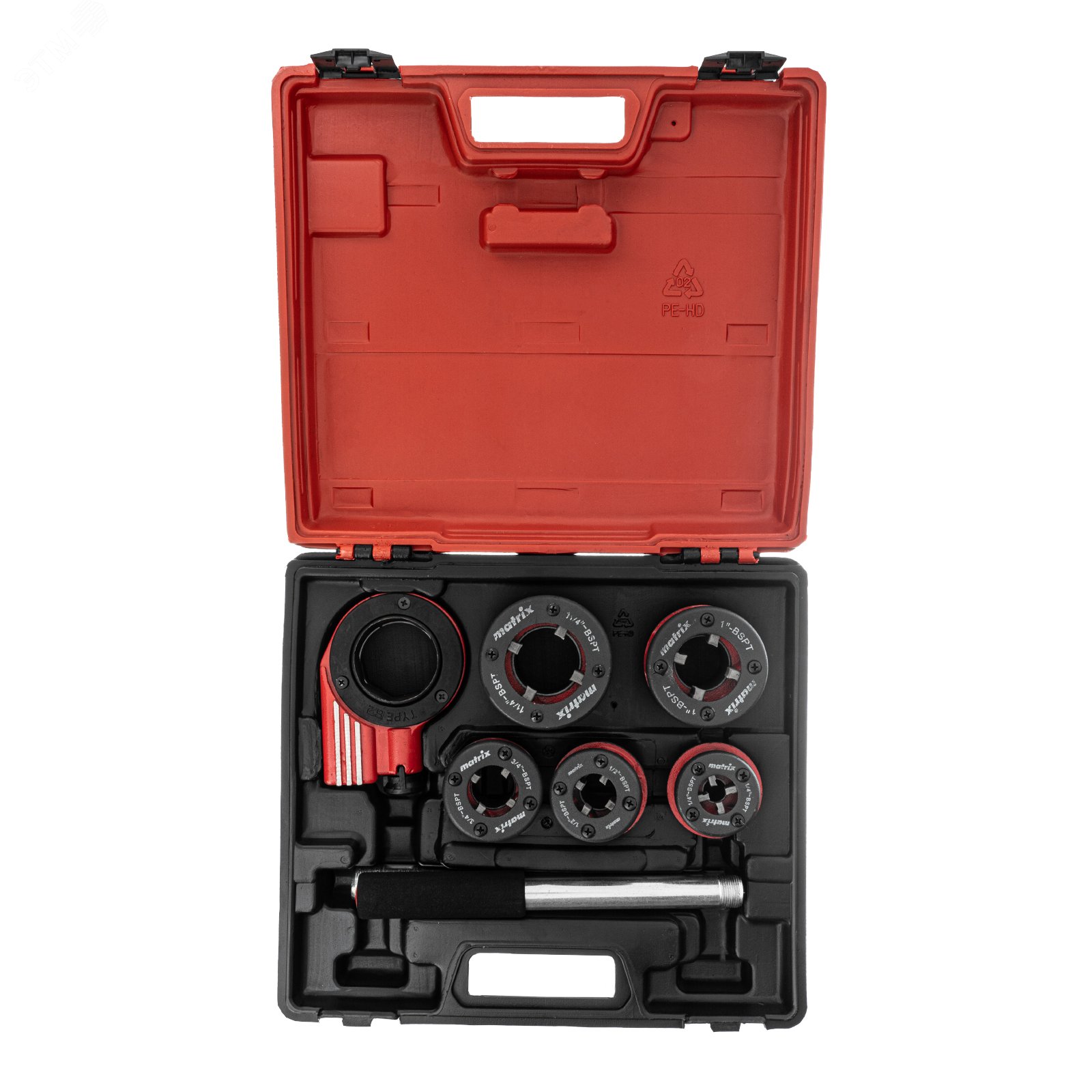 Изображение товара Набор клуппов Matrix 77332 с плашкодержателем и трещоткой