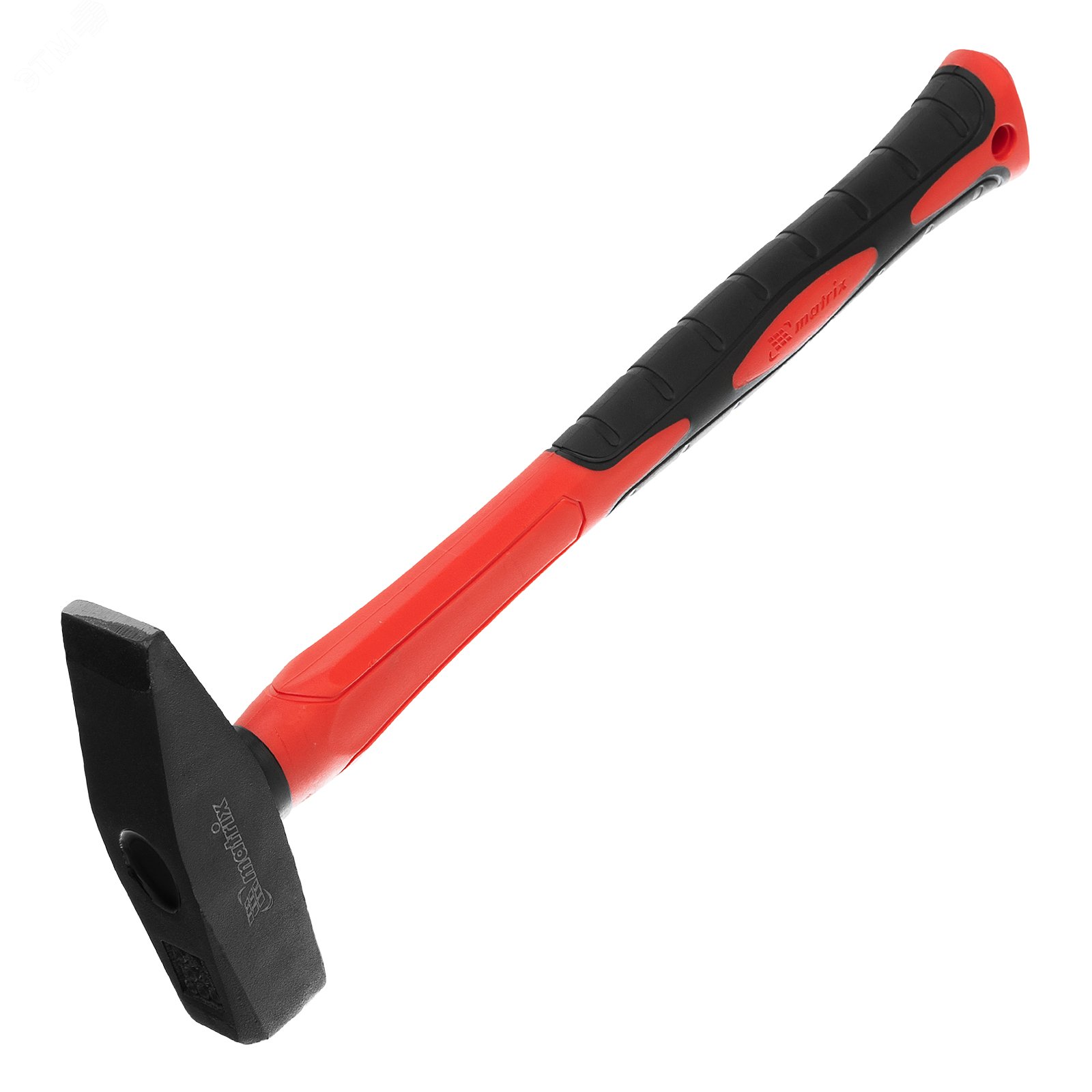 Изображение товара Слесарный молоток Matrix optimal 10370 600 г с квадратным боем и резиновой рукояткой