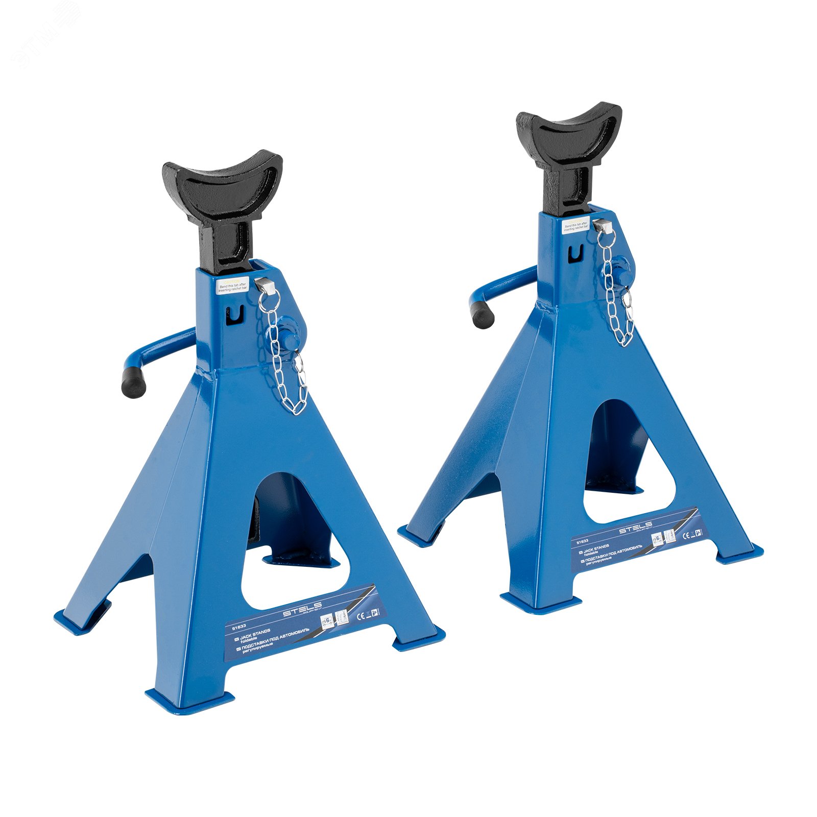 Изображение товара Подставки под автомобиль регулируемые, 6 т, h подъема 385-600 мм, 2 шт. (шт)